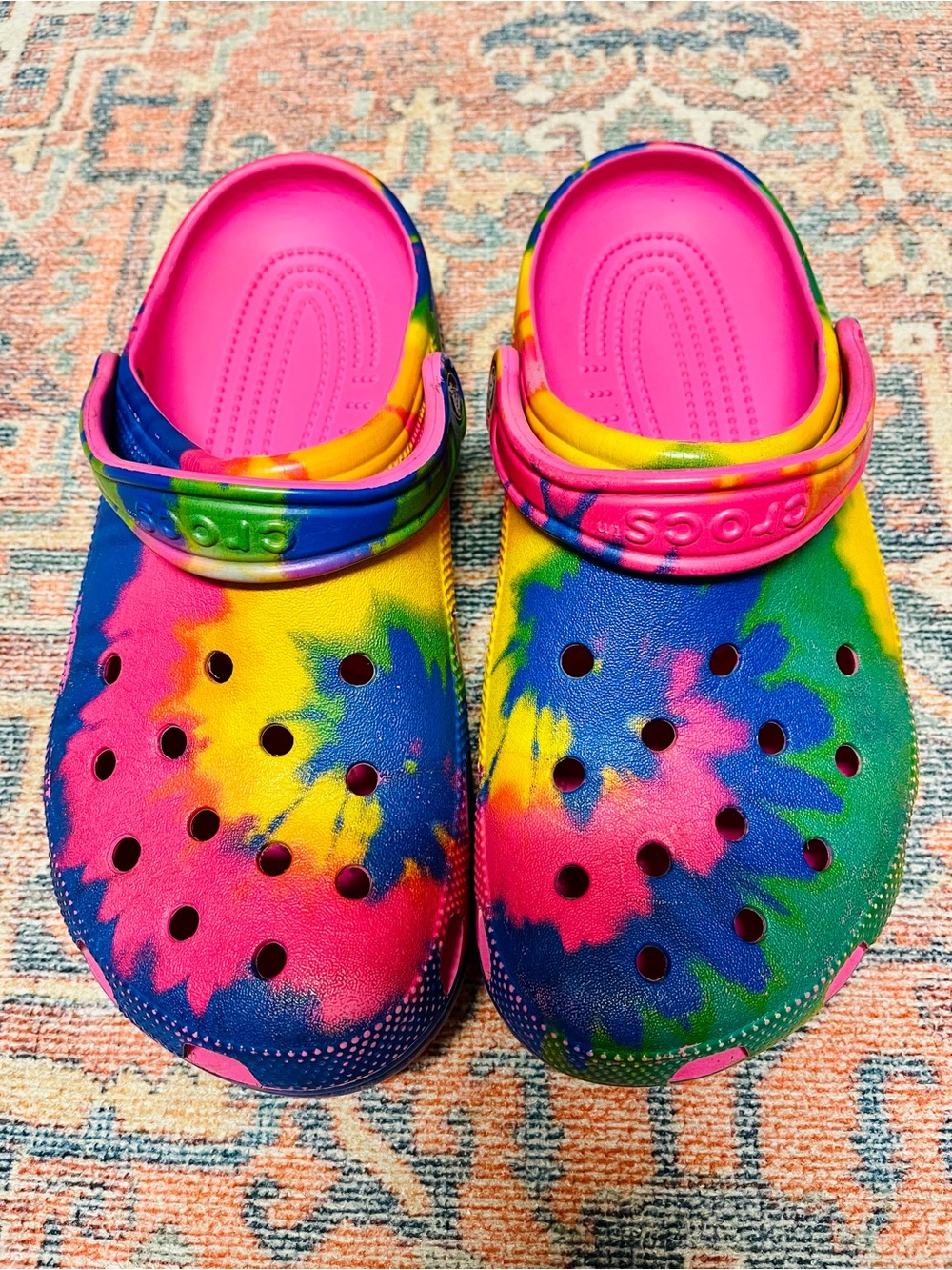 Crocs Classic Clog - Tie-Dye Pink/Yellow/Blue/Green